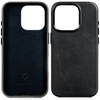 moVear [PRODUCT_MODEL] Lederrückseite für Apple iPhone 15 Pro (6.1") | MagSafe kompatibel, Naturgeöltes Leder (Schwarz)