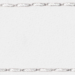 Uhrenarmbandpolster W1 18mm | Weiß / Weiß Faden