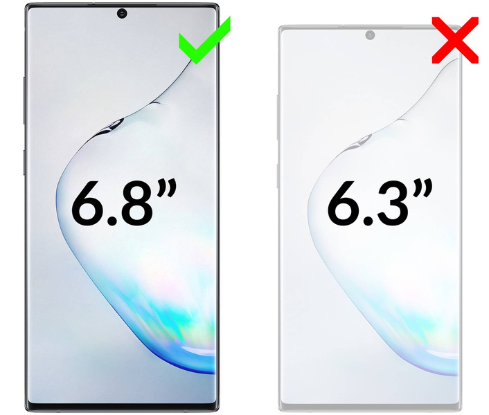 moVear GLASS mSHIELD 3D for Samsung Galaxy Note 10+ (Plus) (6.8") (full screen protection)