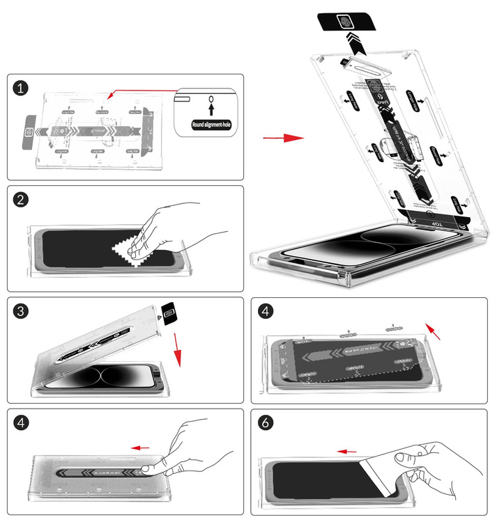 2 Stk. | moVear mBOX GLASS mSHIELD 2.5D für Apple iPhone 16e / 14 / 13 / 13 Pro (6.1") (einfache Installation)