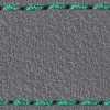 Strap C1 20mm | Gray / Turquoise thread | Leather parts without buckle
