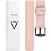 moVear Prestige C1 20mm Flesh pink Leather strap for Garmin Vivoactive 5/3, Vivomove 3, Venu 2 | Flesh pink stitching [sizes XS-XXL and buckle to choose from]