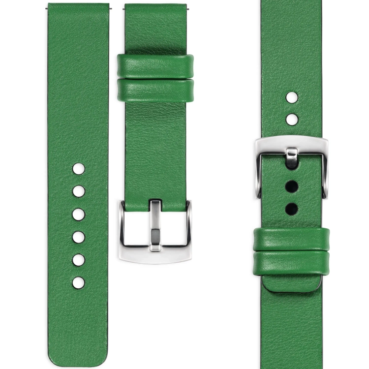 moVear Prestige S1 26mm Uhrenarmband aus Leder | Grün [Größen XS-XXL und Schnalle zur Auswahl]