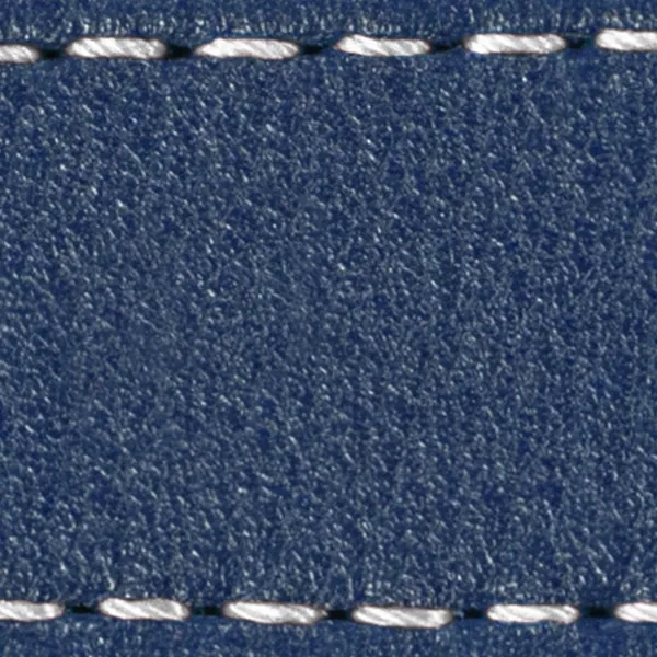 Watch strap pad W1 26mm | Navy blue / White thread