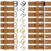 moVear Prestige C1 26mm Uhrenarmband aus Leder | Hellbraun, Hellbraun Nähte [Größen XS-XXL und Schnalle zur Auswahl]