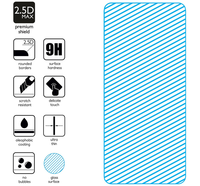 2 pcs. | moVear GLASS mSHIELD 2.5D MAX for Samsung Galaxy S21 (6.2") (case friendly)