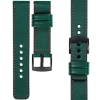 moVear Prestige C1 22mm Bottle green Leather strap for Samsung Galaxy Watch 3 (45mm) / Watch (46mm) / Gear S3 | Bottle green stitching [sizes XS-XXL and buckle to choose from]