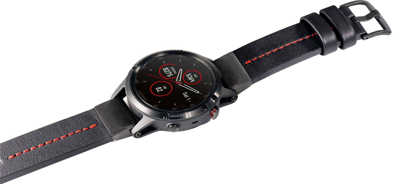 moVear | Schwarz 18mm Armbandadapter für Garmin QuickFit 20mm Fenix / Instinct - 42/40mm | Schwarz Rostfreier Stahl +PVD