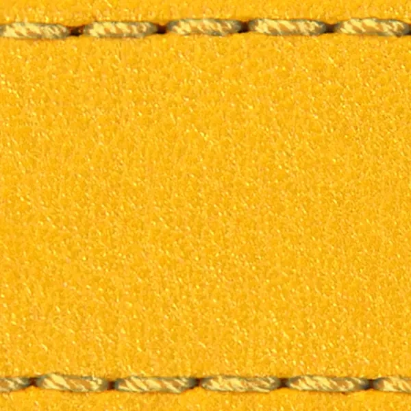 Gurt C1 21mm | Gelb / Gelb Thread | Lederteile ohne Schnalle