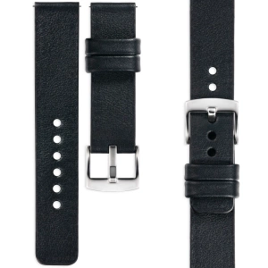 moVear Prestige S1 20mm Leather strap for watch | Black [buckle to choose from]