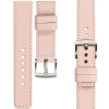 moVear Prestige C1 19mm leather watch strap | Flesh pink, Flesh pink stitching [sizes XS-XXL and buckle to choose from]