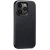 moVear [PRODUCT_MODEL] Lederrückseite für Apple iPhone 14 Pro (6.1") | MagSafe kompatibel, Glattleder (Schwarz)