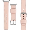 moVear Prestige C1 24mm Fleisch rosa Lederarmband für Samsung Galaxy Watch Ultra | Fleisch rosa Nähte [Größen XS-XXL und Schnalle zur Auswahl]