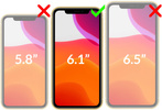 moVear GLASS mSHIELD 3D PRO-E für Apple iPhone 11 / Xr (6.1") (Handyhülle freundlich)