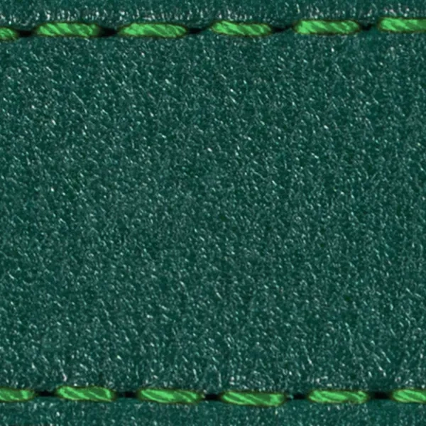 Watch strap pad W1 20mm | Bottle green / Green thread
