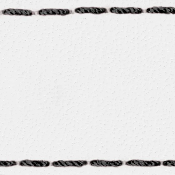 Gurt C1 21mm | Weiß / Schwarz Thread | Lederteile ohne Schnalle