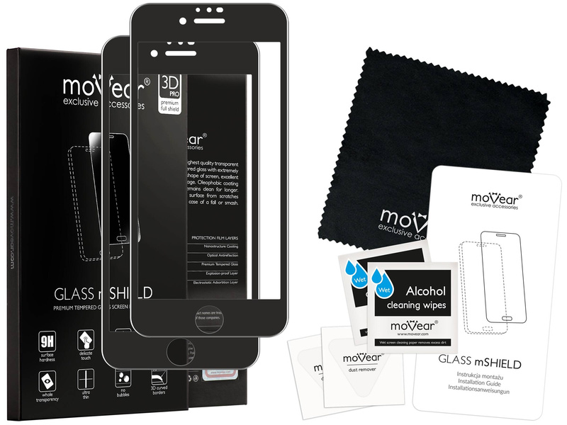 2 Stk. | moVear GLASS mSHIELD 3D PRO MATT für Apple iPhone 6 Plus / 6s Plus (5.5") | (Antireflex)