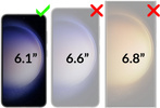 2 Stk. | moVear GLASS mSHIELD 2.5D MAX für Samsung Galaxy S23 (6.1") (Handyhülle freundlich)