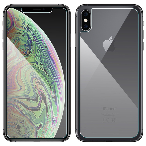 moVear GLASS mSHIELD 2.5D for Apple iPhone Xs MAX | Tempered Glass screen protector (Front + Back)