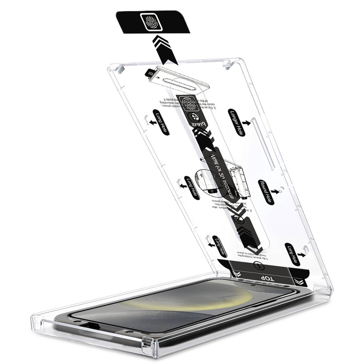 2 Stk. | moVear mBOX GLASS mSHIELD 2.5D privacy für Samsung Galaxy S25/S24 (6.2") (Anti-Spionage, mit Applikator)