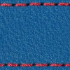 Gurt C1 19mm | Blau / Rot Thread | Lederteile ohne Schnalle