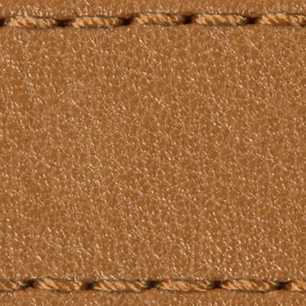 Strap C1 23mm | Light brown / Brown golden thread | Leather parts without buckle