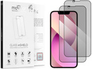 2 Stk. | moVear GLASS mSHIELD 2.5D MAX privacy für Apple iPhone 13 Mini (5.4") | (Privatisierung, Handyhülle freundlich)