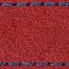 Strap C1 24mm | Scarlet red / Navy blue thread | Leather parts without buckle