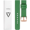 moVear Prestige S1 18mm Leather strap for Garmin Vivoactive 4S, Venu 3S/2S, Vívomove 3S Green [sizes XS-XXL and buckle to choose from]