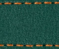 Strap C1 26mm | Bottle green / Dark Orange thread | Leather parts without buckle