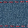 Strap C1 21mm | Blue Jeans / Red thread | Leather parts without buckle