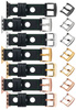 moVear Prestige R1 20mm Schwarz Lederarmband für Apple Watch 8 / 7 / 6 / 5 / 4 / SE (45/44mm) & Ultra (49mm) | Schwarz Nähte [Größe und Schnalle zur Auswahl]