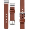moVear Prestige S1 Lederarmband für Garmin QuickFit 20mm (Fenix / Instinct - 43/42/40mm) Braun [Schließe nach Wahl]