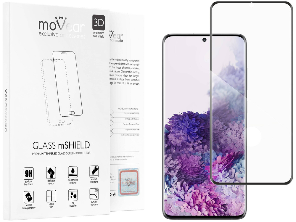 moVear GLASS mSHIELD 3D für Samsung Galaxy S20 (6.2") (Vollbildschutz)