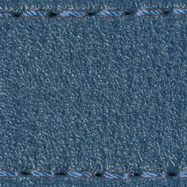 Gurt C1 21mm | Blaue Jeans / Blaue Jeans Thread | Lederteile ohne Schnalle