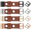 moVear Prestige R1 Leather strap for Garmin QuickFit 26mm (Fenix / Epix / Quatix / Tactix / Enduro - 51mm) Brown, Brown stitching [sizes XS-XXL and buckle to choose from]