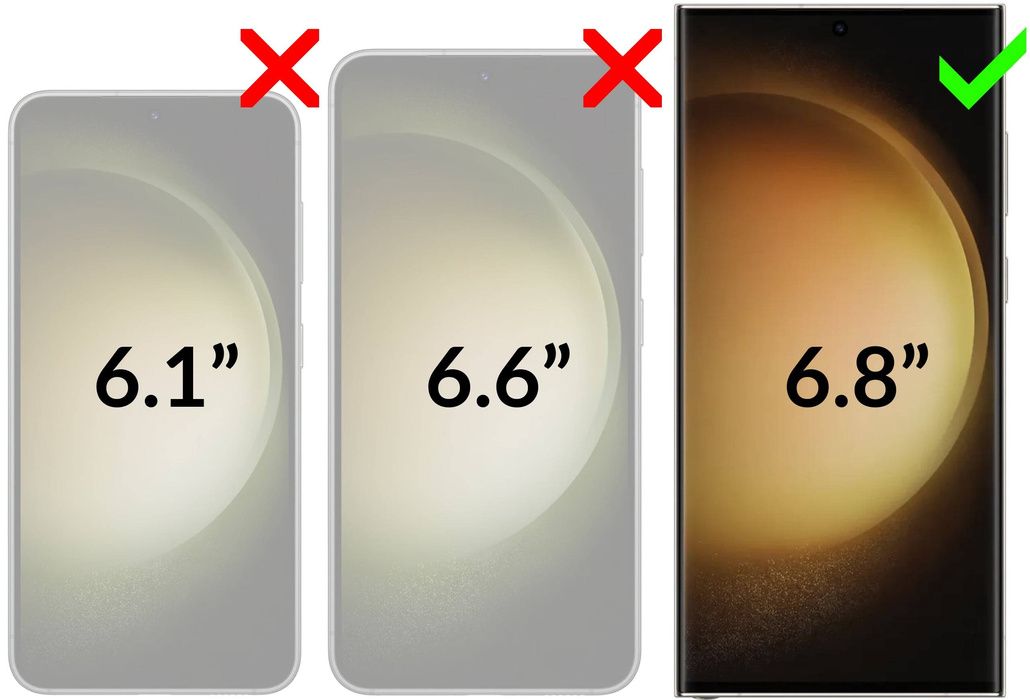 moVear GLASS mSHIELD 3D for Samsung Galaxy S23 Ultra (6.8") (full screen protection)