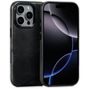 moVear [PRODUCT_MODEL] Lederrückseite für Apple iPhone 16 Pro (6.3") | MagSafe kompatibel, Naturgeöltes Leder (Schwarz)