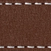 Watch strap pad W1 26mm | Dark brown / White thread