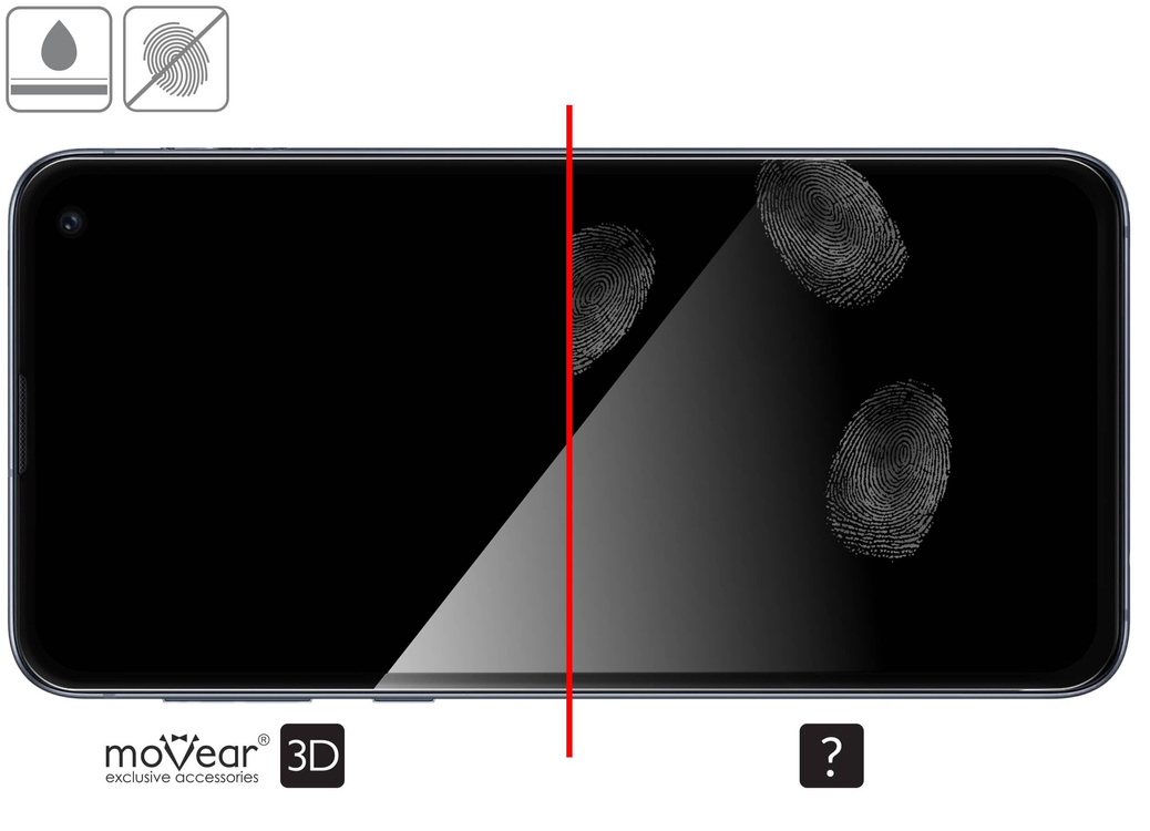 2 pcs. | moVear GLASS mSHIELD 3D for Samsung Galaxy S10e (5.8") (full screen protection)