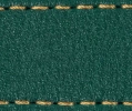 Strap C1 21mm | Bottle green / Gold thread | Leather parts without buckle