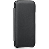 moVear flipSide S Leather slim case for Apple iPhone 13 (6.1") | Smooth leather (Black)