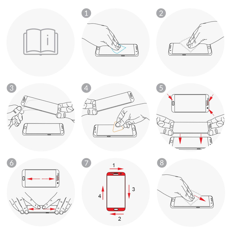 2 pcs. | moVear GLASS mSHIELD 3D for Samsung Galaxy Note 8 (6.3") (full screen protection)