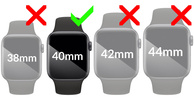 2 Stk. | moVear flexible mSHIELD 3D PRO für Apple Watch 3/2/1 (42mm) (1.65"). Gepanzertes Hybridglas.