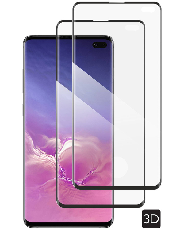 2 pcs. | moVear GLASS mSHIELD 3D for Samsung Galaxy S10+ (Plus) (6.4") (full screen protection)