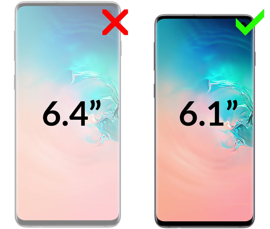 moVear flipSide S Ledertasche für Samsung Galaxy S10 (6.1") | Glatte Leder, Handy Hülle book type (Schwarz)