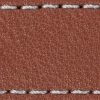 Watch strap pad W1 18mm | Brown / Silver thread
