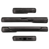 moVear flipSide 4S Ledertasche für Apple iPhone 14 Pro (6.1") | Glatte Leder, Handy Hülle book type (Schwarz)