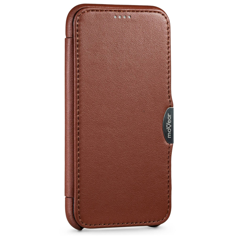 moVear flipSide C Leder Handyhülle für Apple iPhone 11 Pro (5.8") | Nappaleder (Braun)