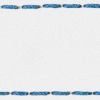 Strap C1 20mm | White / Blue thread | Leather parts without buckle